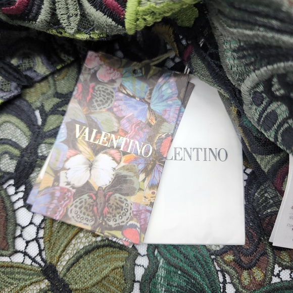 Valentino Cropped Butterfly Lace Shirt US 6 - Picture 8 of 11